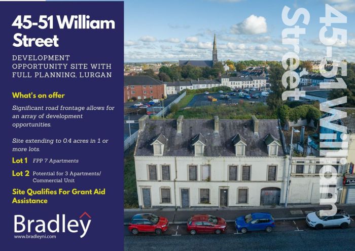 Development Opportunity Site, With Fpp 45-51 William Street, lurgan, craigavon, BT67 9LY